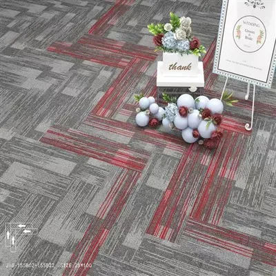 Piastrelle per moquette in nylon con supporto in PVC